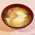 Richland☆Y's cooksnap of when they made 豚バラ白菜のお味噌汁♥.