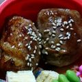 うめこちゃんち's cooksnap of when they made 焼肉のたれで簡単！肉巻きおにぎり.