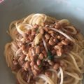 ☆miya☆'s cooksnap of when they made お茶漬けの素で簡単！納豆卵クリームパスタ.