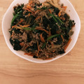 くみ氏's cooksnap of when they made 妊娠中にも☆挽肉とほうれん草の中華炒め♪.
