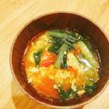 クックパッドごはん部's cooksnap of when they made 簡単★トマトと小松菜の中華スープ.
