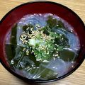 ✳︎みるき〜✳︎'s cooksnap of when they made 簡単☆　中華スープ（わかめ&春雨&お酢）.