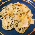 おちゃむ夫人's cooksnap of when they made 簡単♡れんこんとハムの炒め♪.