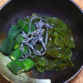 nosso's cooksnap of when they made おくらとめかぶと塩昆布の和え物.