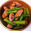itushiki's cooksnap of when they made 超簡単☆アスパラとウインナーの炒め物.