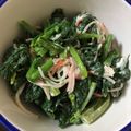 ポメちょん's cooksnap of when they made ほうれん草とカニカマのマヨ和え.