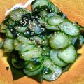 ChunChun☆≡'s cooksnap of when they made わかめときゅうりのゴマたっぷりサラダ.