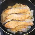 もんぞぅ's cooksnap of when they made 鮭のちゃんちゃん焼き風♪フライパン蒸し焼.