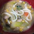 へー☆'s cooksnap of when they made シチューをリメイク　つけ麺（うどん）.
