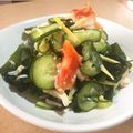 ぐーたらレシピ研究所's cooksnap of when they made カニとわかめ＆きゅうりの酢の物.