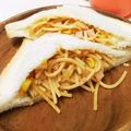 しじみごはん's cooksnap of when they made 朝食リメイクパスタサンド.