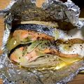 あやこぉ。's cooksnap of when they made 鮭のアヒージョ風ホイル焼き.