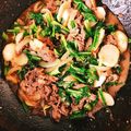 yoshimican's cooksnap of when they made カブと玉ねぎのコストコプルコギ炒め.
