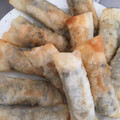 minami714's cooksnap of when they made 餃子の皮で簡単♬鶏ささみの巻き揚げ.