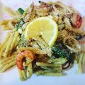 シーカ0913's cooksnap of when they made アボガドとエビのジェノベーゼパスタ.