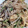 ラテ柴's cooksnap of when they made 豆苗たまご春色温サラダ.