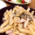 カニエ's cooksnap of when they made 茸とたっぷりチーズ＆生クリームのペンネ.