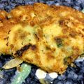 ももまろん˙ᵕ˙'s cooksnap of when they made 大葉チーズたくあんチヂミ[大量消費にも].