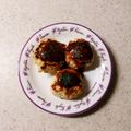linhua's cooksnap of when they made 鶏むね肉de海老っぷりハンバーグ.
