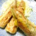 caayoo's cooksnap of when they made 竹輪の磯辺揚げ肉詰め揚げ.