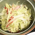 ミルクガラス's cooksnap of when they made かにかま・レタス★からしマヨぽんサラダ.