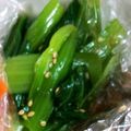 くくく。's cooksnap of when they made 簡単‼5分で☆小松菜のナムル.