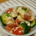 もりはん's cooksnap of when they made ❁トマトとブロッコリーと生ハムのサラダ❁.