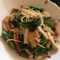 megomo's cooksnap of when they made 菜の花とエリンギの和風ペペロンチーノ.