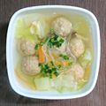 koichiT's cooksnap of when they made ＊鶏団子とキャベツのスープ＊.