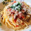 ウサギ小屋の主婦's cooksnap of when they made バターが決め手！トマトレモンパスタ.