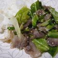 ピンクのたまご's cooksnap of when they made 豚コマで柚子胡椒ネギ塩丼♪.