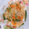 みなぴっぴ☆'s cooksnap of when they made 青パパイヤとベーコンの炒めもの.
