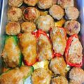 しずかレシピ's cooksnap of when they made ナス　しいたけ　ピーマンの肉詰めあんかけ.