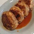 ねももnemomo's cooksnap of when they made 地味だけどおいしいさば水煮のハンバーグ.