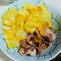 にーにやー's cooksnap of when they made 白菜と豚肉のからし酢みそ.