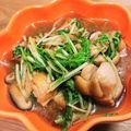 にゃんころじ's cooksnap of when they made 小松菜と鶏の辛子煮びたし.