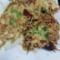 クックAT7CZQ☆'s cooksnap of when they made 水菜とさつまいもとベーコンのかき揚げ.