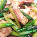 しずしずしずか's cooksnap of when they made エビとアスパラのオイスターソース炒め.