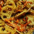 たこでーす's cooksnap of when they made ★レンコンとゴボウの甘酢いため★.