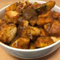 gourmetty's cooksnap of when they made 鶏胸肉=かぼちゃ=蓮根❤麻婆ソース炒め.