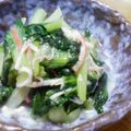 ぽぷらまま's cooksnap of when they made ターツァイのカニかまあんかけ.