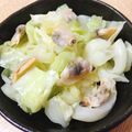 こはる・▽・'s cooksnap of when they made キャベツとアサリの蒸し煮.