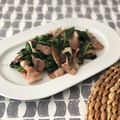 coconico's cooksnap of when they made クリスマスに♪ほうれん草ベーコンのソテー.