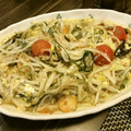 ♡ひな祭り♡'s cooksnap of when they made 水菜ともやし、舞茸のトマト玉子炒め.