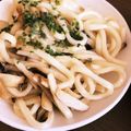 ぬこすず's cooksnap of when they made 材料2つ！簡単きのこうどん♡.