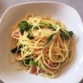 クックSFJYX0☆'s cooksnap of when they made 菜の花とベーコンのパスタ.