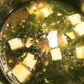 モカチップ♪'s cooksnap of when they made 春菊と豆腐のスープ☆.
