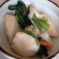 向日葵くっく's cooksnap of when they made 簡単！鶏ムネ肉と小松菜の味噌マヨ炒め.