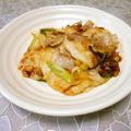 ＠迷子＠'s cooksnap of when they made 簡単！めんつゆでねぎ豚餅.