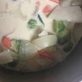 wnemu801's cooksnap of when they made 体ポカポカ◆芽キャベツの酒粕豆乳シチュー.